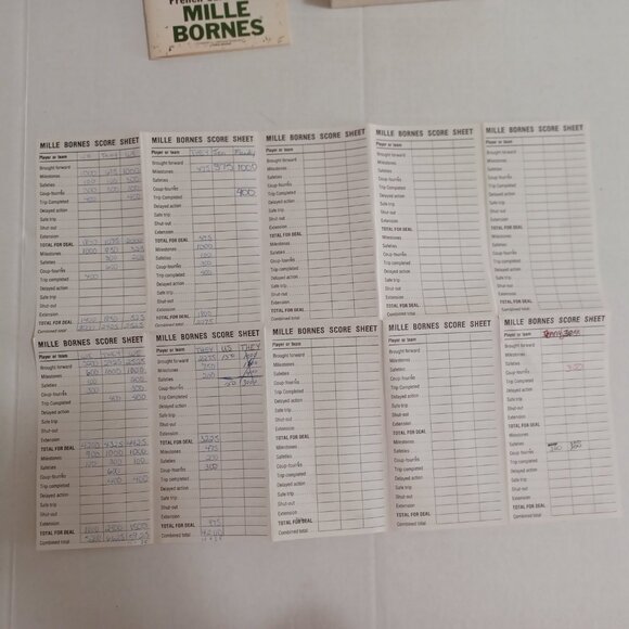 Vintage 1971 Mille Bornes Parker Brothers French Language Card Game - Picture 9 of 9